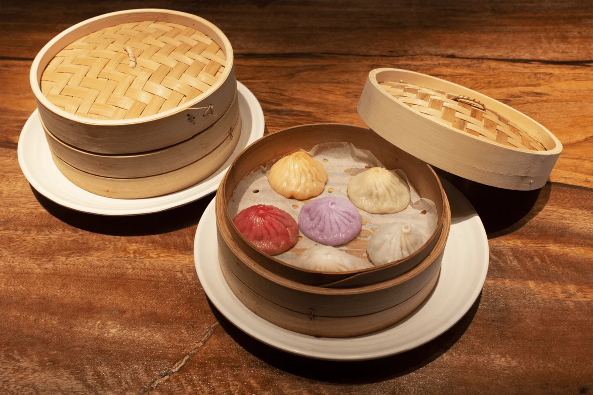 Colourful soup dumplings from The Bao gallery