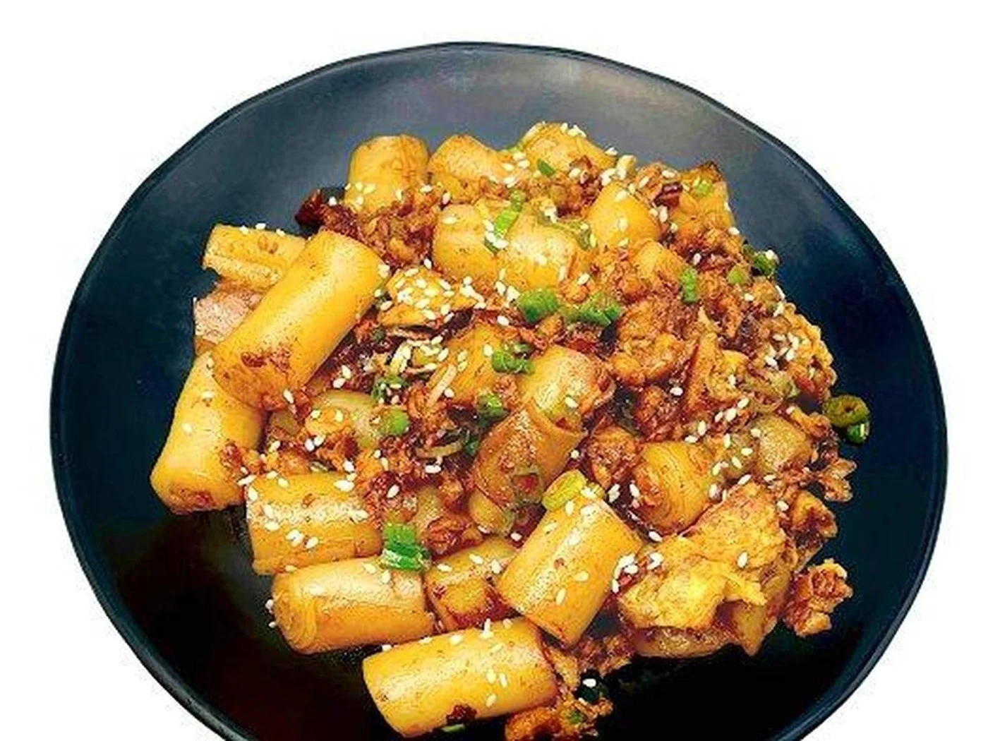 Wok-fried rice rolls from the E Noodle menu